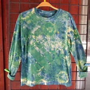 Tie dye RL Polo one of a kind long sleeve tee